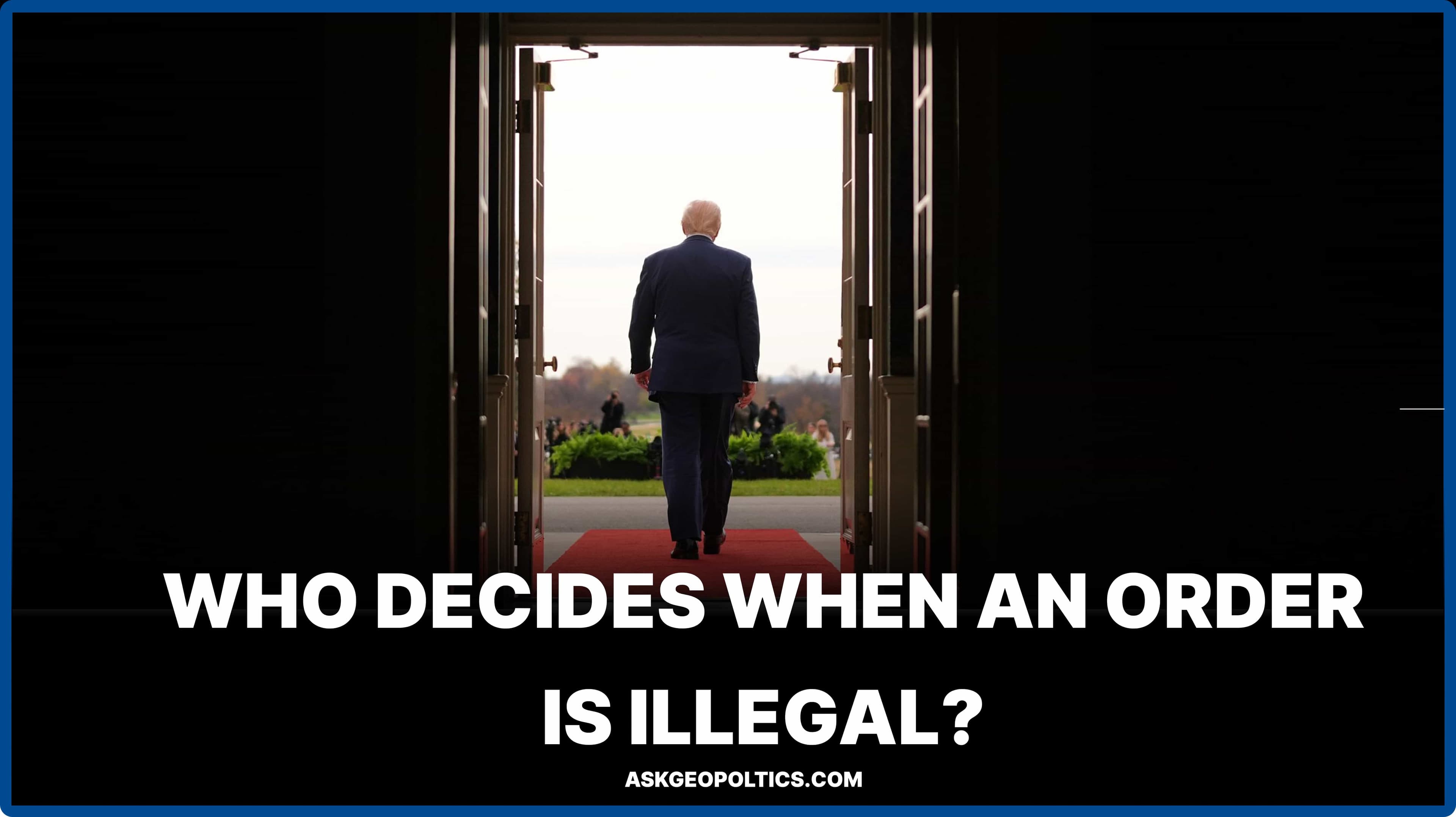 Democrats are warning about Trump giving illegal orders